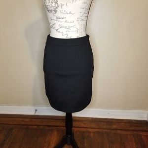 Trina Turk Curved Hem Black Mini Skirt